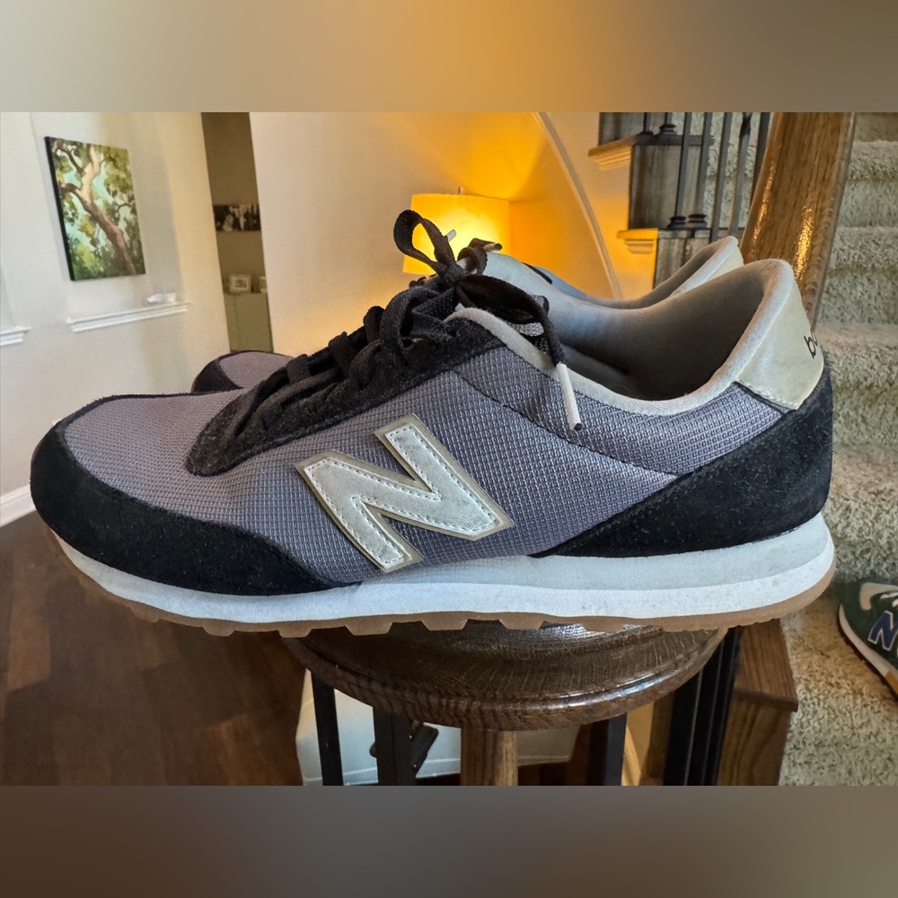 New Balance 501 Black Gray White Sneakers Size 11.5 Mens